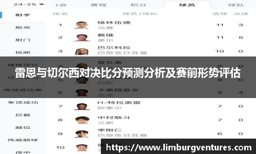 雷恩与切尔西对决比分预测分析及赛前形势评估